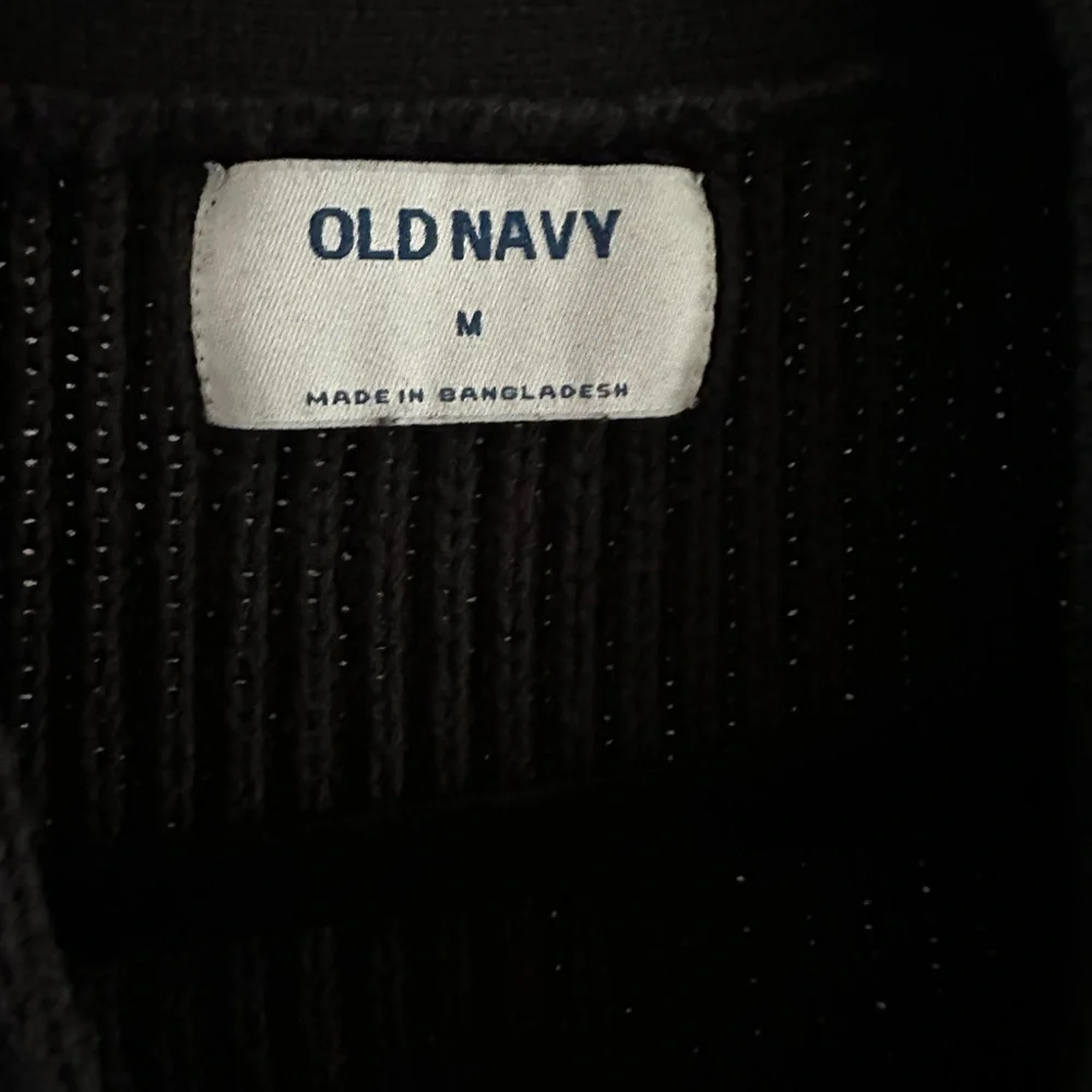 Old Navy Black Ribbed Cardigan Sweater - Picture 5 of 5